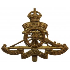 Royal Canadian Artillery Cap Badge - King's Crown 