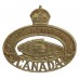 Canadian The Essex Regiment (Tank) Cap Badge - King's Crown