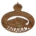 Canadian The Essex Regiment (Tank) Cap Badge - King's Crown