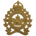 Canadian Lake Superior Scottish Regiment Cap Badge  - King's Crown