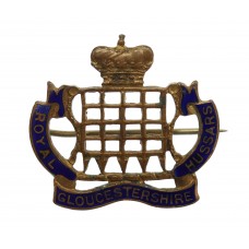 Royal Gloucestershire Hussars Enamelled Sweetheart Brooch