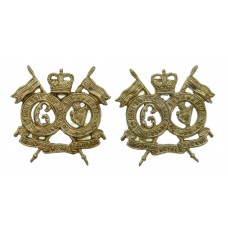 Pair of 16th/5th The Queen's Royal Lancers Collar Badges