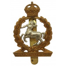 Royal Army Veterinary Corps (R.A.V.C.) Bi-Metal Cap Badge - King's Crown