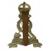 Royal Pioneer Corps (Armoured Units) White Metal Cap Badge 