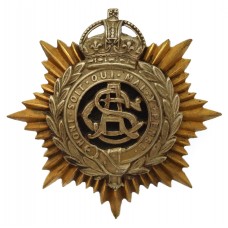 Army Service Corps (A.S.C.) Officer's Cap Badge - King's Crown (c
