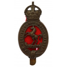 East Kent Yeomanry Cap Badge - King's Crown