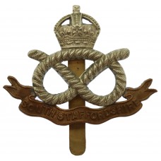 South Staffordshire Regiment Cap Badge - King's Crown