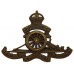 Royal Artillery Territorial Officer's Service Dress Cap Badge - King's Crown
