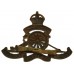 Royal Artillery Territorial Officer's Service Dress Cap Badge - King's Crown