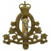 Royal Canadian Corps of Signals Cap Badge - Queen's Crown