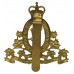 Royal Canadian Corps of Signals Cap Badge - Queen's Crown