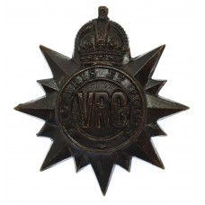 Canadian Victoria Rifles of Canada Cap Badge - King's Crown