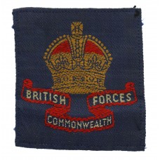 British Commonwealth Forces Cloth Formation Sign - King's Crown