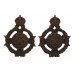 Pair of Royal Army Chaplain's Department Collar Badges - King's Crown