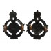 Pair of Royal Army Chaplain's Department Collar Badges - King's Crown