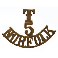 5th Territorial Bn. Norfolk Regiment (T/5/NORFOLK) Shoulder Title