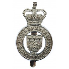 Derbyshire Constabulary Cap Badge - Queen's Crown