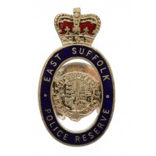 East Suffolk Police Reserve Enamelled Lapel Badge - Queen's Crown