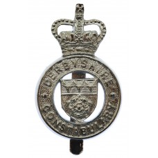 Derbyshire Constabulary Cap Badge - Queen's Crown