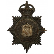 Birmingham City Police Night Helmet Plate - King's Crown