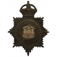 Birmingham City Police Night Helmet Plate - King's Crown