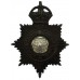 North Riding Constabulary Night Helmet Plate - King's Crown