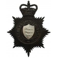 Great Yarmouth Police Night Helmet Plate - Queen's Crown