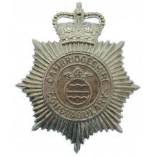 Cambridgeshire Constabulary Helmet Plate - Queen's Crown