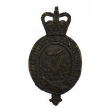 Royal Ulster Constabulary (R.U.C.) Helmet Badge - Queen's Crown