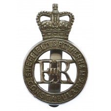 Sheffield & Rotherham Constabulary Cap Badge - Queen's Crown