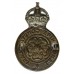 Lancashire Constabulary Cap Badge - King's Crown