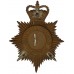 Cumberland & Westmoreland Constabulary Night Helmet Plate - Queen's Crown
