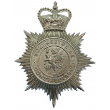 Somersetshire Constabulary Helmet Plate - Queen's Crown