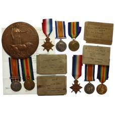 WW1 Campion Brothers Casualty Medal Group