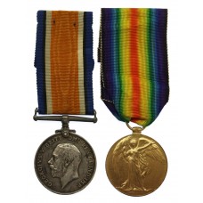 WW1 British War & Victory Medal Pair - Pte. J.H. Francis, Roy
