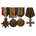 WW1 1914-15 Star, British War Medal, Victory Medal and Russian Cross of St. George, 4th Class - Sgt. A.E. Hawkins, Royal Marine Artillery