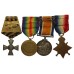 WW1 1914-15 Star, British War Medal, Victory Medal and Russian Cross of St. George, 4th Class - Sgt. A.E. Hawkins, Royal Marine Artillery