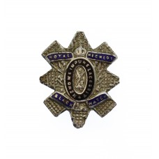 Black Watch (The Royal Highlanders) Enamelled Sweetheart Brooch/Lapel Pin Badge - King's Crown