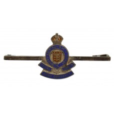 Royal Army Ordinance Corps (R.A.O.C.) Silver & Enamel Sweetheart Brooch/Tie Pin - King's Crown
