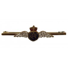 Royal Air Force (R.A.F.) Brass & Enamel Sweetheart Brooch/Tie