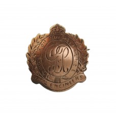 George V Royal Engineers Gold on Silver Sweetheart Brooch