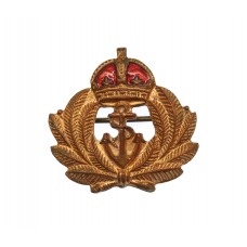 Royal Navy Enamelled Sweetheart Brooch - King's Crown