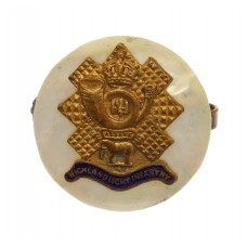 Highland Light Infantry (H.L.I.) Mother of Pearl Sweetheart Brooc