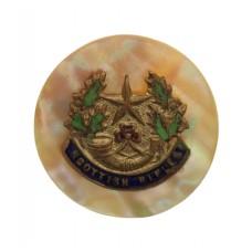Cameronians (Scottish Rifles) Mother of Pearl Sweetheart Brooch