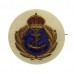 Royal Navy Mother of Pearl Sweetheart Brooch - King's Crown