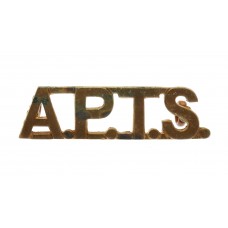 Army Physical Training Staff (A.P.T.S.) Shoulder Title