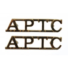 Pair of Army Physical Training Corps (A.P.T.C.) Anodised (Staybrite) Shoulder Titles