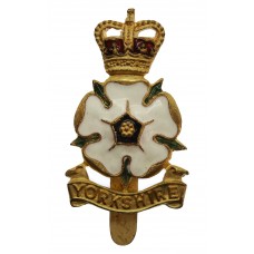 Yorkshire Volunteers/Brigade Officer's Enamelled Cap Badge