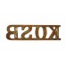 King's Own Scottish Borderers (K.O.S.B.) Shoulder Title
