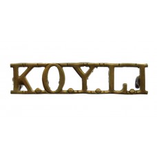 King's Own Yorkshire Light Infantry (K.O.Y.L.I.) Shoulder Title